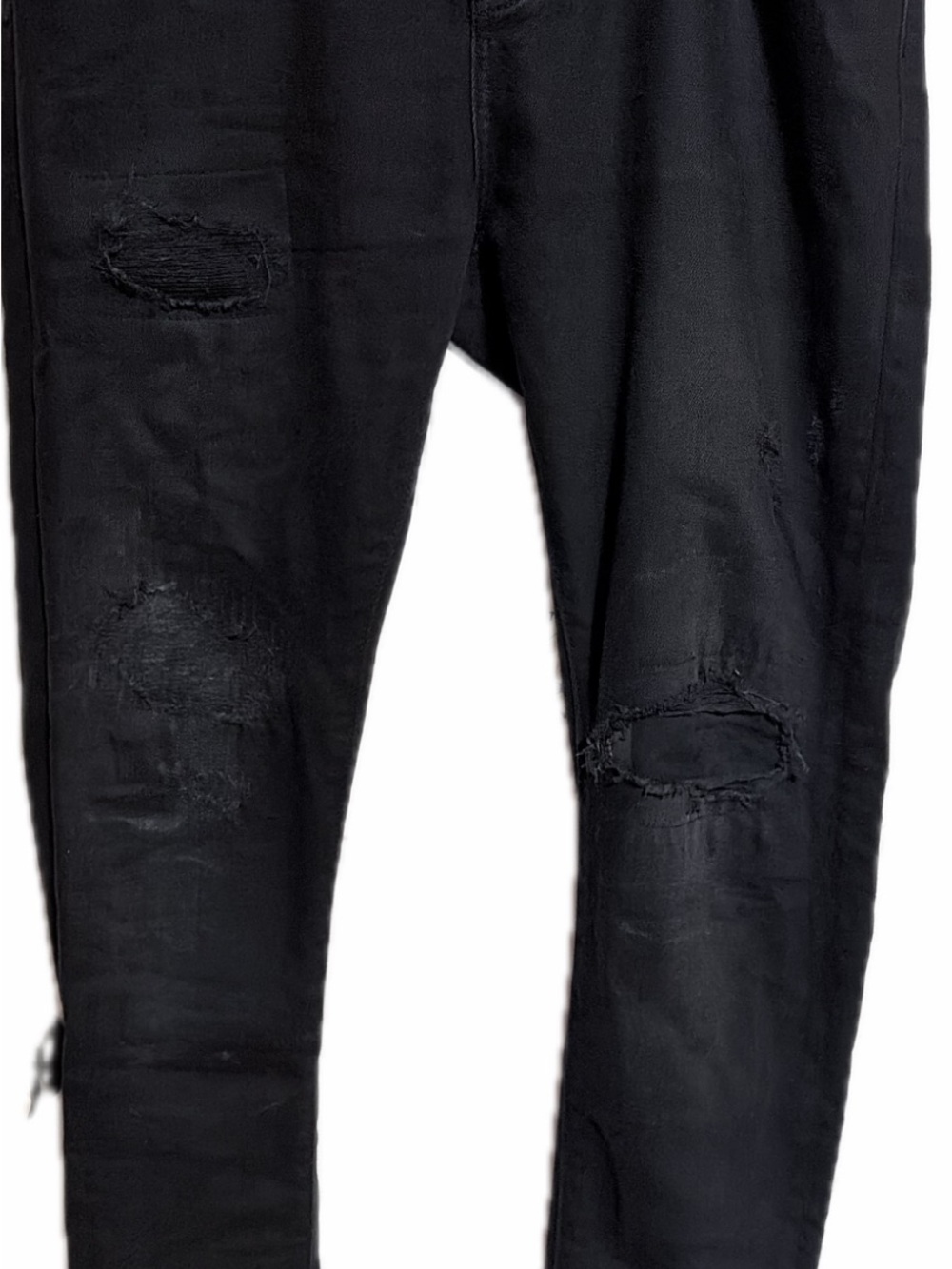 Kith Black Skinny Distressed Jeans